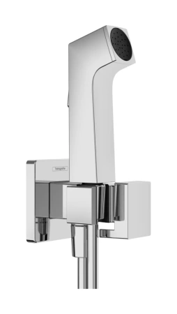 Гигиенический душ hansgrohe Bidette 1jet E со шлангом и держателем 29231000 хром (на холодную или предварительно смешанную воду)