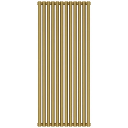 Радиатор трубчатый Сунержа Эстет-00, 12 секций, боковое подключение, цвет матовое золото, 032-0332-1212