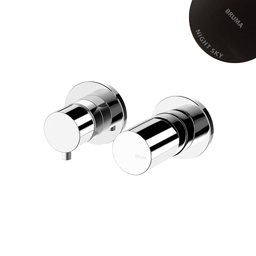 Смеситель Bruma Adagio 1931421NS Night Sky черный матовый (3 потока)