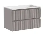 Тумба под раковину Sancos Snob T 80 см подвесная, Doha Soft, SNT80SM