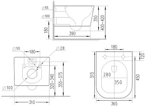 Комплект инсталляции с унитазом 6 в 1 Roxen StounFix Dual Fresh 533185 (состоит из: 710200, Santi 410260M, 530135-01X) Комплект инсталляции с унитазом 6 в 1 Roxen StounFix Dual Fresh 533185 (состоит из: 710200, Santi 410260M, 530135-01X)