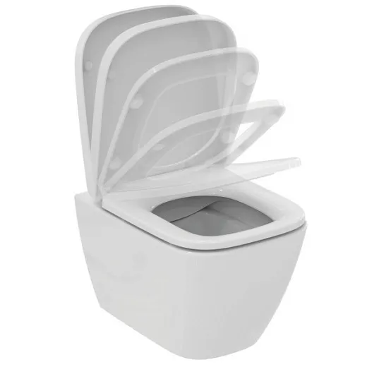 Унитаз безободковый подвесной Ideal Standard i.life S с сиденьем и крышкой T473701, технология RimLS+, T473801