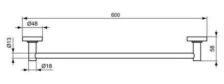 Полотенцедержатель Ideal Standard IOM 60 см