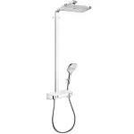Душевая система Hansgrohe Raindance Select E 360 1jet ST Showerpipe 27288400, белый/хром