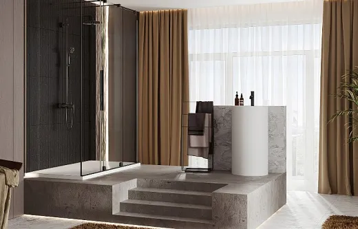 Умывальник Belux Осло 40 напольный solid surface белый матовый 18, 4810924287311