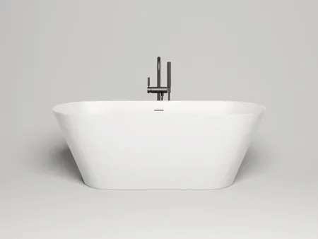 Ванна Salini Mona 102922MF, 169 х 72 см, из искусственного камня S-Stone, цвет белый матовый, покраска по RAL полностью