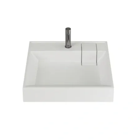 Раковина на стиральную машину Ceramicanova Quattro CN0101, 60 см, искусственный камень, белая