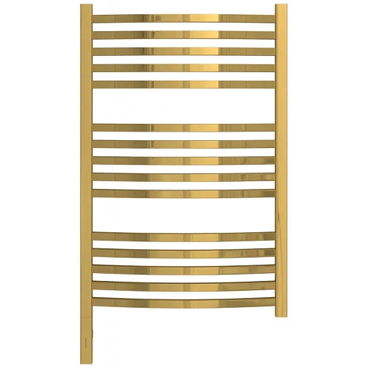 Полотенцесушитель электрический Сунержа Аркус 3.0, высота 80 см, ширина 50 см, диммер слева/справа, цвет золото, 03-5704-8050/03-5705-8050