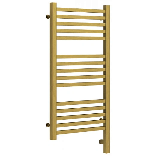 Полотенцесушитель электрический Сунержа Модус 3.0, высота 80 см, ширина 40 см, диммер слева/справа, цвет состаренная латунь, 051-5700-8040/051-5701-8040