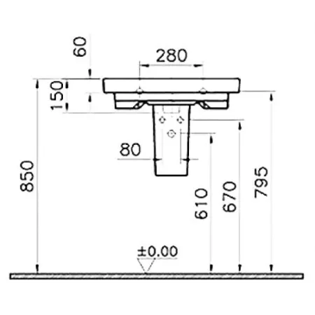 Раковина Laufen Pro 8.1095.2.000.104.1