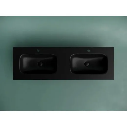Умывальник Ceramicanova Grace CN7022MB 141см сантехфарфор черный матовый, CN7022MB