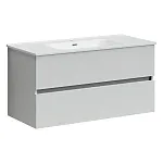 Тумба под раковину Sancos Urban 100, подвесная, белый глянец, UR100W