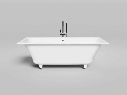 Ванна Salini Orlanda Axis 103213GF, 170 х 75 см, из искусственного камня S-Sense, цвет белый, покраска по RAL полностью