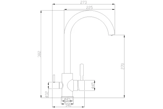 Смеситель для кухни ZorG Steel Hammer SH 713 нержавейка