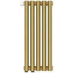 Радиатор отопления Сунержа Эстет-0 EU50, 5 секций, левое/правое нижнее подключение, цвет матовое золото, 032-0320-5005/032-0321-5005