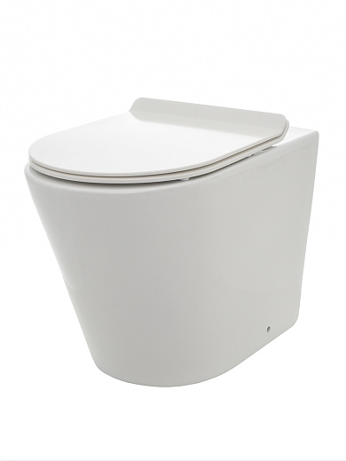 AQM3001 Унитаз AQUAme напольный приставной сиденьем SoftClose, технология смыва Rimless. 580x370x430 AQM3001 Унитаз AQUAme напольный приставной сиденьем SoftClose, технология смыва Rimless. 580x370x430