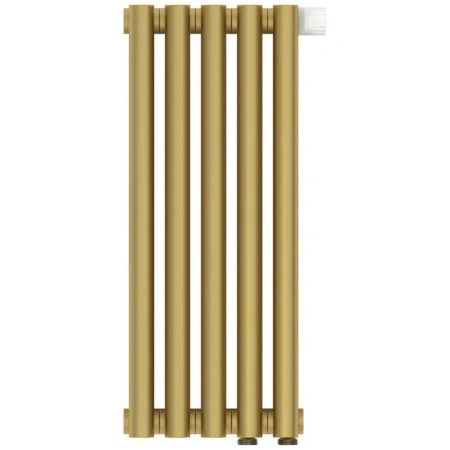Радиатор трубчатый Сунержа Эстет-11 EU50, 5 секций, нижнее подключение, цвет матовое золото, 032-0312-5005