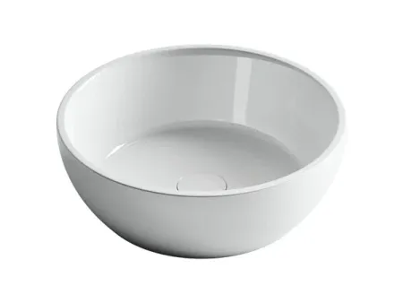 Раковина Ceramicanova Element CN6021, 41 x 41 x 14.5 см, накладная, круглая, без перелива, сантехфарфор