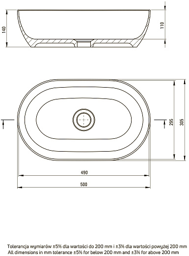 Умывальник Deante Peonia CDE_6U5S 30x50 белый