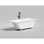 Ванна Salini Orlanda Kit 102115MF 160 х 70 см, из искусственного камня S-Sense, с донным клапаном, цвет белый матовый, покраска по RAL полностью