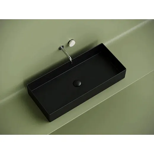 Умывальник Ceramicanova Element CN6072MB 80см сантехфарфор черный матовый, CN6072MB