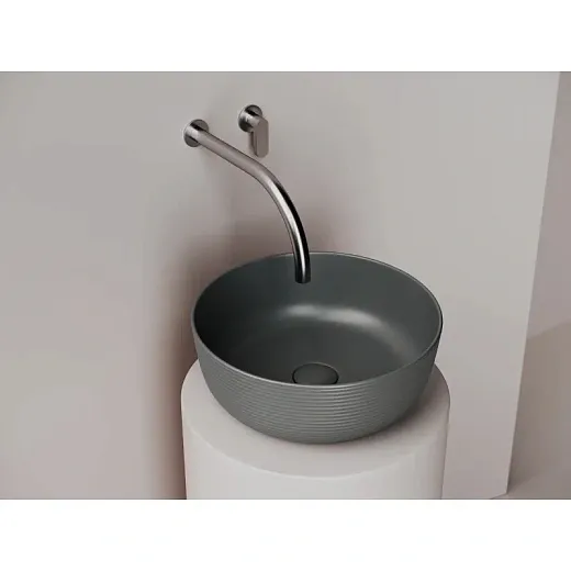 Умывальник Ceramicanova Element CN6073MDH 35см сантехфарфор темный антрацит, CN6073MDH