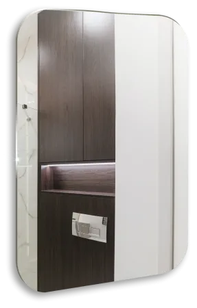 Зеркало Raval Глициния Л/Wisteria Lite 50х70 сенсор Гор/верт, WstLite.02.500x700/W/VL
