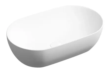 Умывальник Ceramicanova Twist CN12001MW 50см сантехфарфор накладной белый матовый, CN12001MW