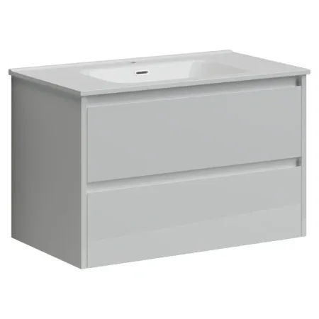 Тумба под раковину Sancos Libra LB80W 80, подвесная, белый глянец