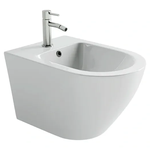 Биде Ceramicanova Whirl CN11008, подвесное, белый