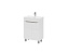 Тумба напольная Volna Lake 50.2D с умывальником белая