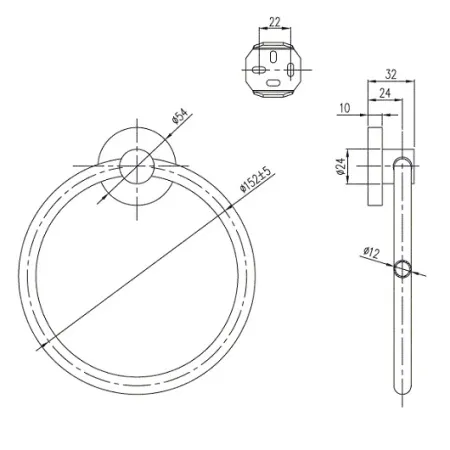 Держатель для полотенец Villeroy&Boch Elements, TVA15100500061