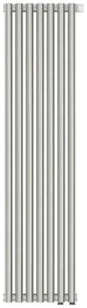 Радиатор стальной трубчатый Сунержа Эстет-11 EU50, ширина 35 см, высота 120 см, 7 секций, нижнее подключение левое EU50/правое EU50, хром, 00-0312-1207