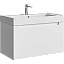 AQWELLA Vancouver подвесная тумба с умывальником в комплекте 81 см, цвет белый матовый