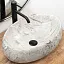 Умывальник Rea LINDA STONE U1020S 48x33 мрамор серый