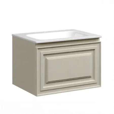 Тумба под раковину Sancos Very 60 см, подвесная, цвет Beige Soft, VR60CE