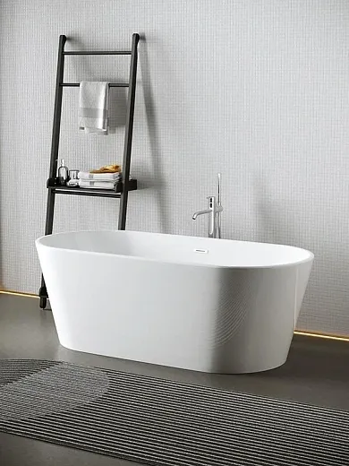 Ванна акриловая Sancos 170 х 80 см, овальная, белый, FB01