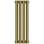 Радиатор трубчатый Сунержа Эстет-1, 4 секции, ширина 18 см, высота 50 см, боковое подключение, цвет состаренная бронза, 05-0301-5004