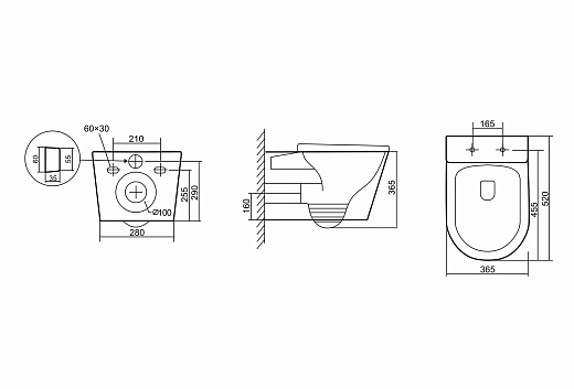 Унитаз подвесной Triton-Pro Verso VO-0832 52x36,5 сиденье Duroplast, SoftClose Унитаз подвесной Triton-Pro Verso VO-0832 52x36,5 сиденье Duroplast, SoftClose