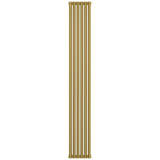Радиатор трубчатый Сунержа Эстет-00, 6 секций, боковое подключение, цвет золото, 03-0332-1806