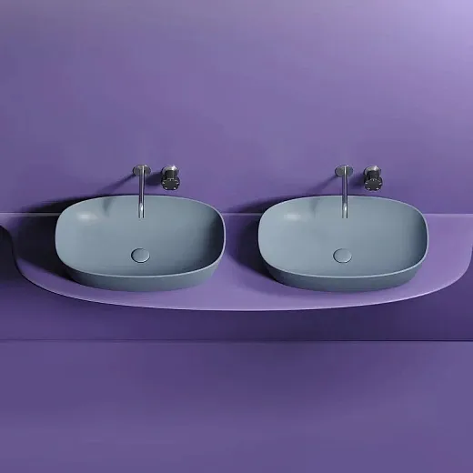 Умывальник Ceramicanova Element CN6049MHL 60см сантехфарфор серо-голубой, CN6049MHL