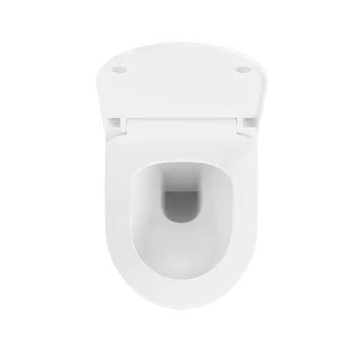 Подвесной унитаз VitrA S50 безободковый Rim-ex санитарный фарфор, антибактериальное покрытие Hygiene, белый, 7740B003-0075