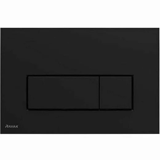 Кнопка смыва Ravak Uni Slim X01744 чёрная матовая (Товар с экспозиции)