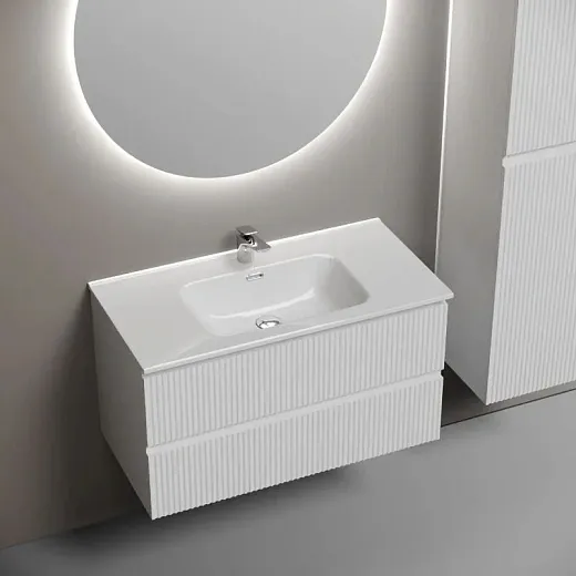 Тумба под раковину Sancos Snob R SNR90W, 90 см подвесная, Bianco