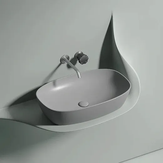 Умывальник Ceramicanova Element CN6049MSG 60см сантехфарфор серый матовый, CN6049MSG