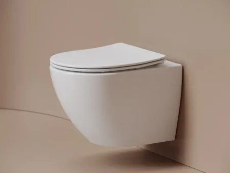 Подвесной унитаз Ceramicanova Метрополь (Metropol) с сиденьем с микролифтом из дюропласта, смыв Торнадо, безободковый, белый, CN4002TMW