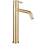 AQM6214GG AQUAme Siena Смеситель для раковины однорычажный 210мм, Glossy gold