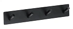 Вешалка Bemeta Easy 163106290 с 4 крючками, черный Вешалка Bemeta Easy 163106290 с 4 крючками, черный