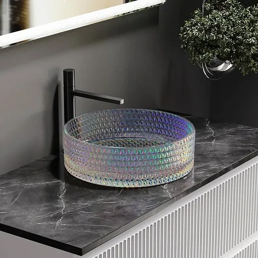 Раковина Ceramicanova Cristal CN6059, 36 см, стекло, цвет неон