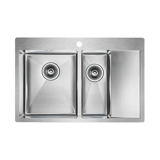 Кухонная мойка PAULMARK KRONER 78/2SF PM227851-BSL